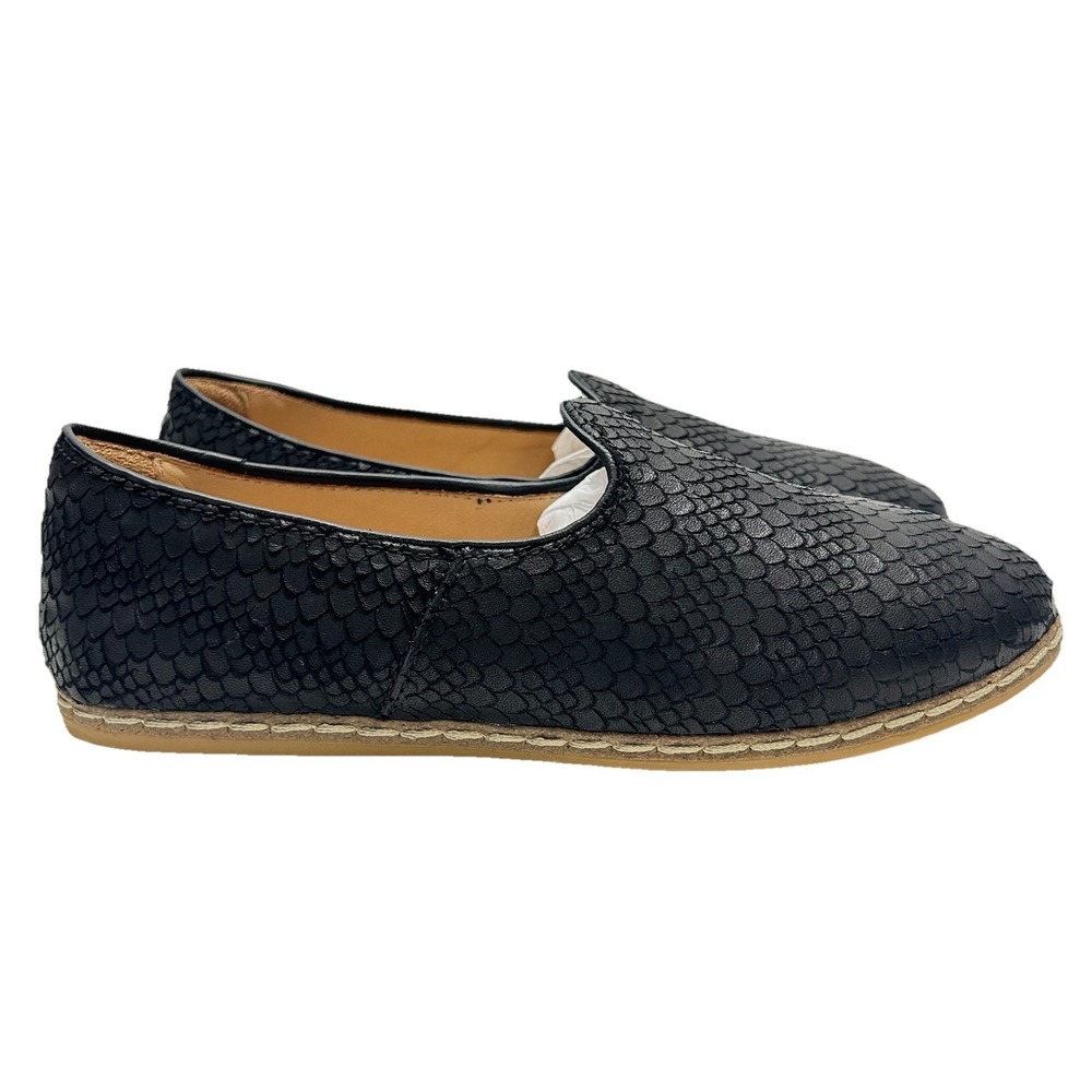CHARIX Shoes Womens US 9 EU 39.5 Wild Black Textured Slip On Flats Casual
